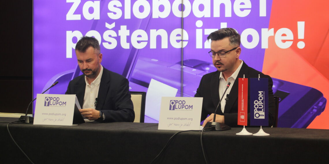 Koalicija Pod lupom: press konferencija nakon zatvaranja biračkih mjesta (VIDEO)