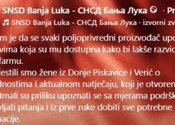 Centralna izborna komisija kaznila SNSD sa 8.500 KM i kandidata sa 4.000 KM zbog preuranjene kampanje