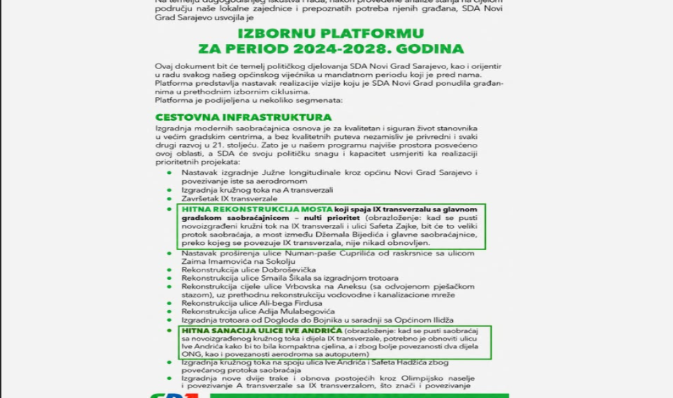 Centralna izborna komisija kaznila je Stranku demokratske akcije sa 5.500 KM zbog preuranjene kampanje