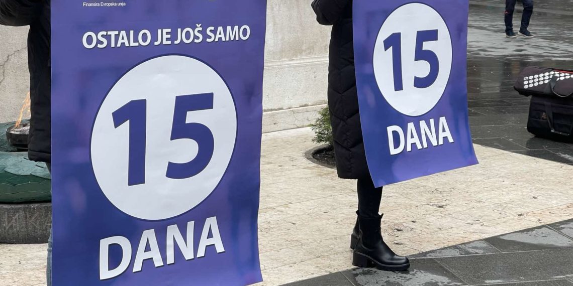 It’s 5 minutes to 12: Coalition “Pod lupom” on the streets across BiH warns that there is little time left for Electoral Reform
