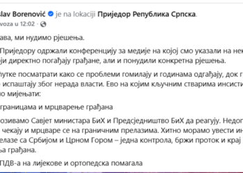 Centralna izborna komisija kaznila Koaliciju Draško Stanivuković – Pokret Sigurna Srpska i kandidata Branislava Borenovića sa 10.500 KM